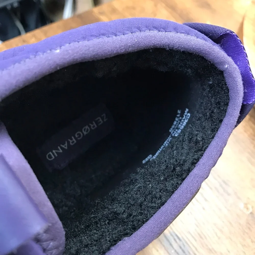 Cole Haan Generation Zerøgrand Rec Mid Slipper Mens 8M Purple Insualted Lined